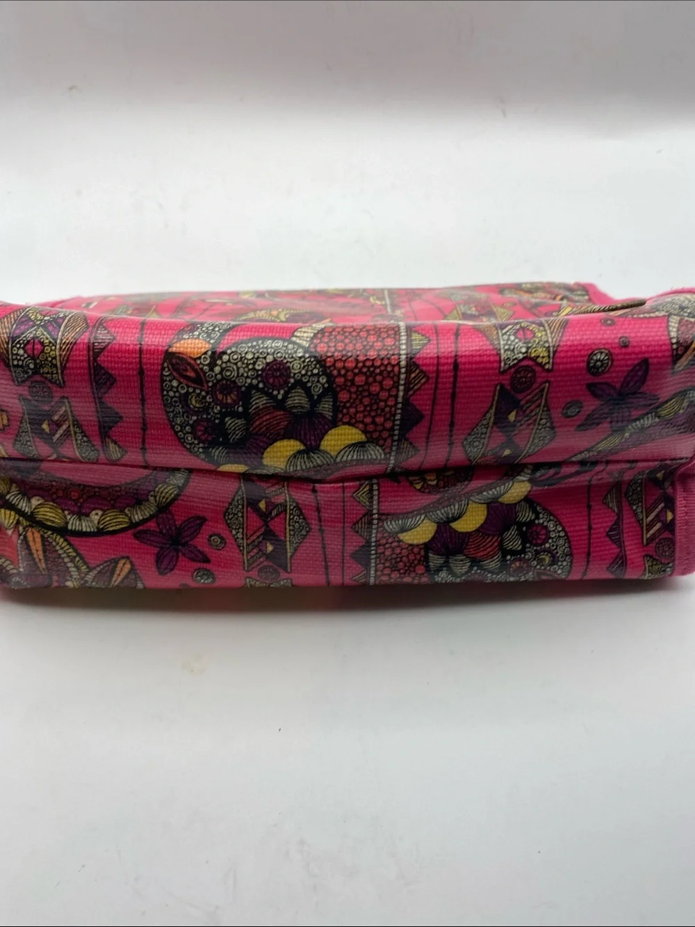 Sakroots Pink Patterned Foldover Clutch